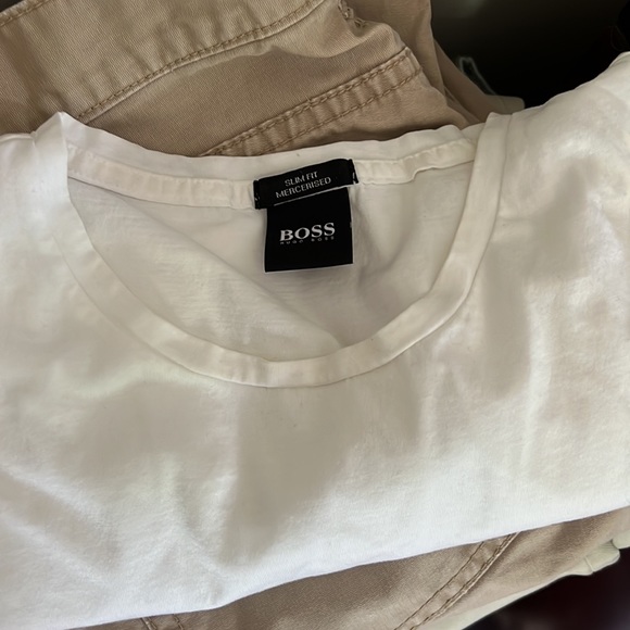 HUGO BOSS MENS WHITE T SHIRT SIZE MEDIUM - Picture 4 of 4